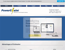Tablet Screenshot of powerclaim.com